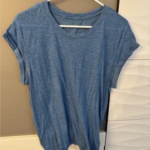 lululemon athletica Blue Short Sleeve Tee